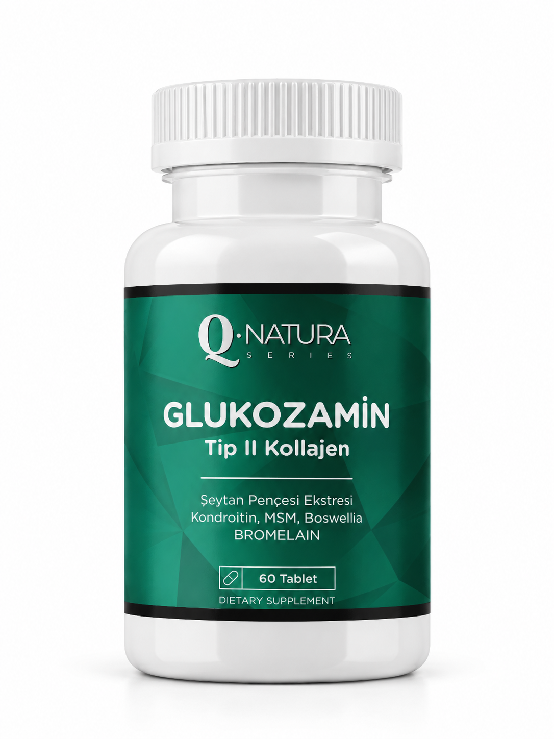 Glukozamin Tip 2 Kollajen 60 tablet (MSM,Kondroitin sülfat,Akgünlük ekstresi,Vit C,Şeytan Pençesi,Bromelain,Hyaluronik asit,Manganez)