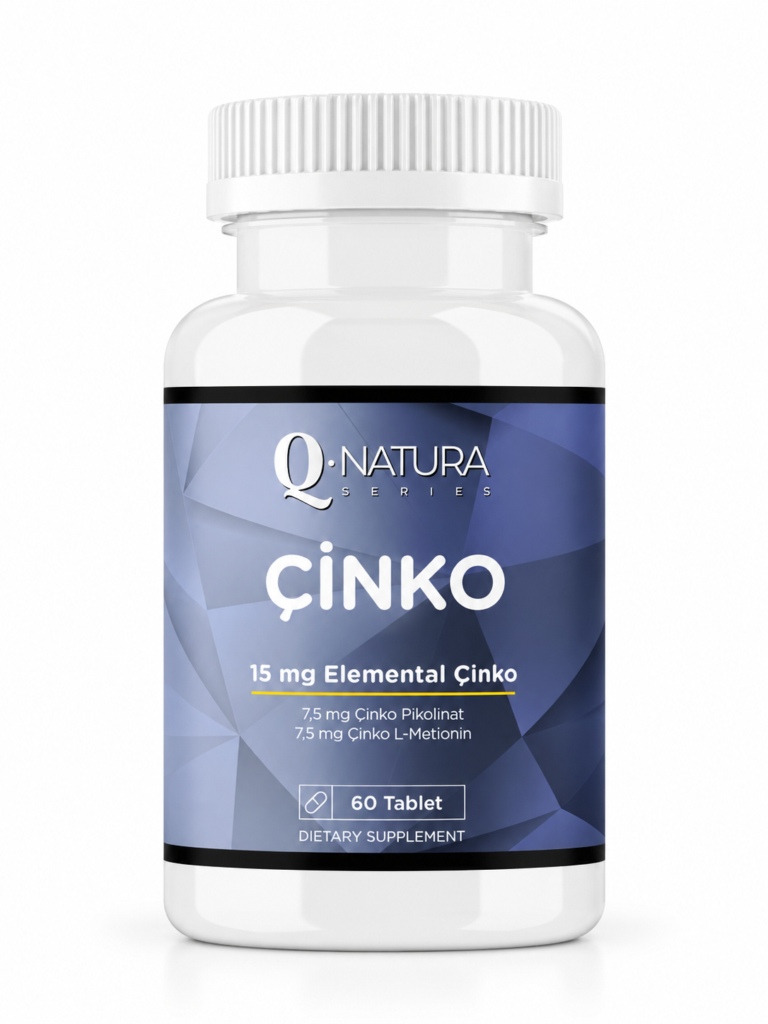 Çinko ( ZİNC ) 60 Tablet (7,5 mg Çinko Pikolinat  7,5 mg Çinko L-Metionin)