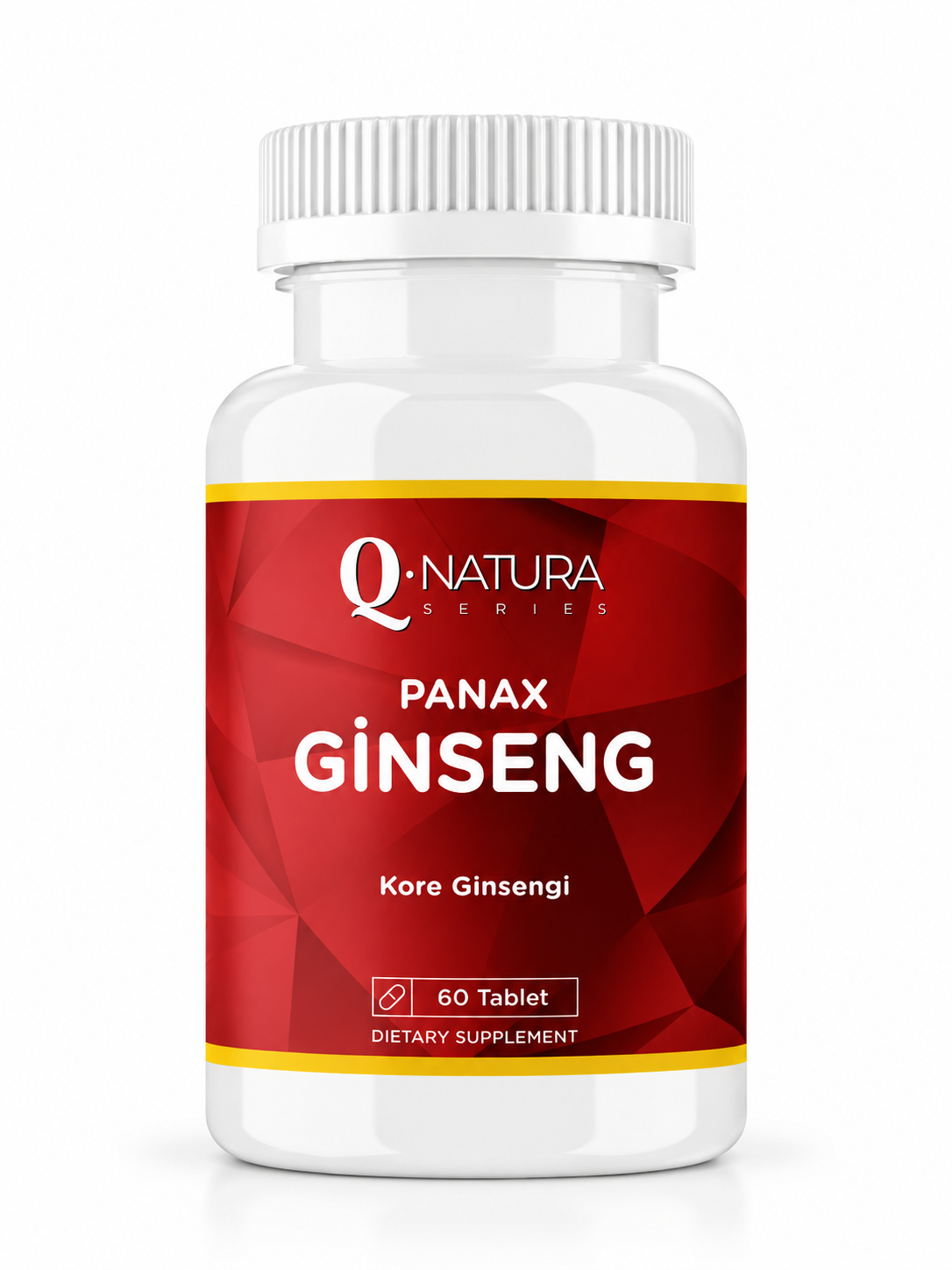 Kırmızı Kore Panax Ginsengi  60 Tablet (VitC,B12,Demir Dikeni,L-Arjinin,Sibirya ginsengi,Lepidyum,zerdeçal,Q10,Folik asit)